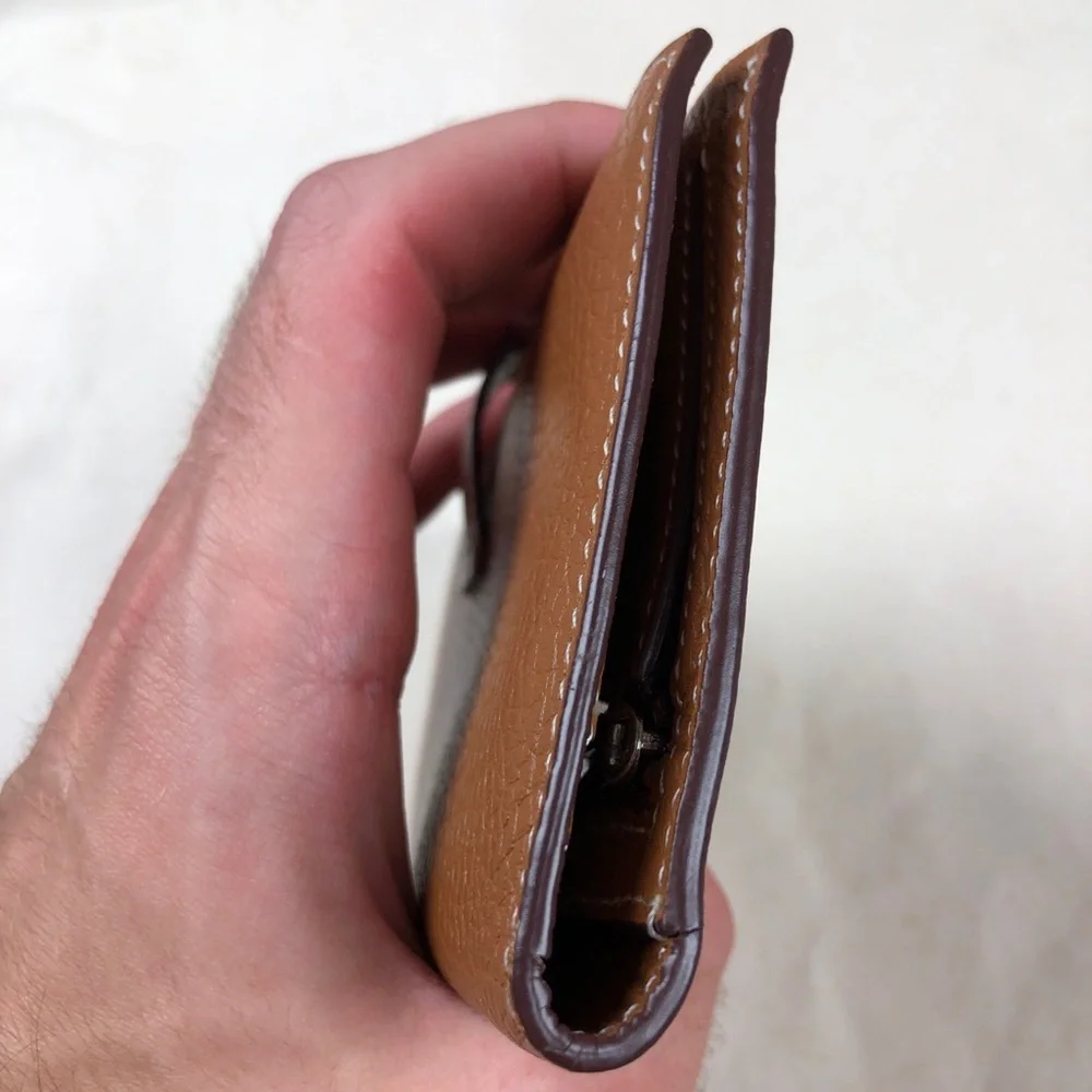 Hermes Bearn Long Wallet Tan Brown EUC